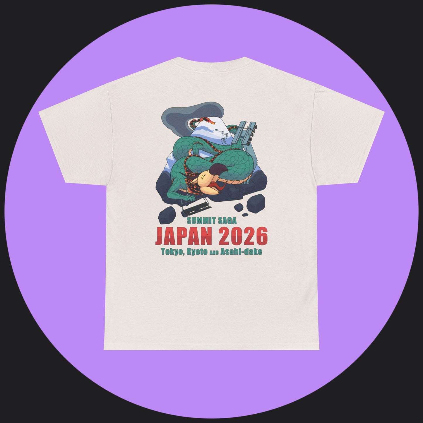 Unisex Heavy Cotton Tee - Japan 2026 Orange Graphic