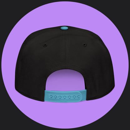 Snapback Hat - White Embroidery