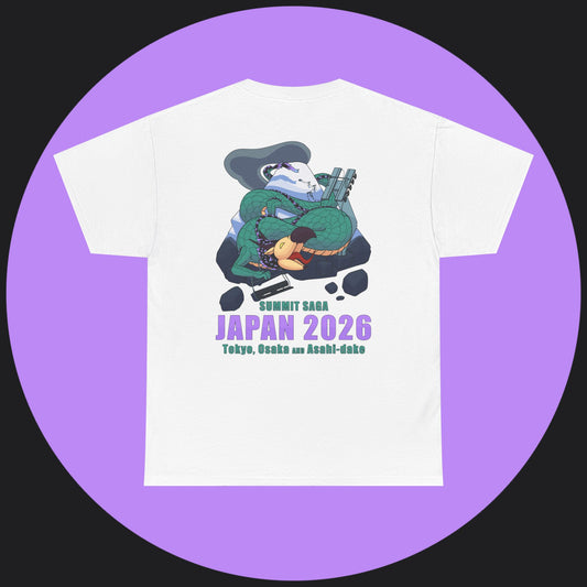 Unisex Heavy Cotton Tee - Japan 2026 Purple Graphic