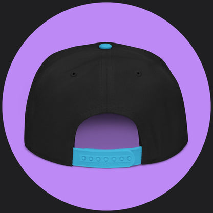 Snapback Hat - White Embroidery