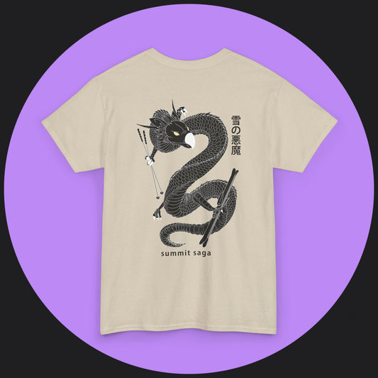 Unisex Heavy Cotton Tee - Snow Devil Back Print Only