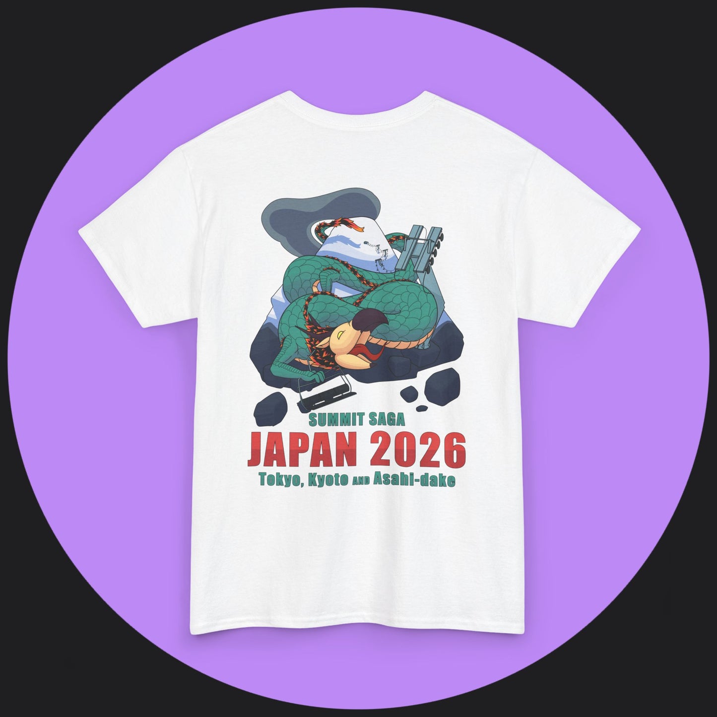 Unisex Heavy Cotton Tee - Japan 2026 Orange Graphic