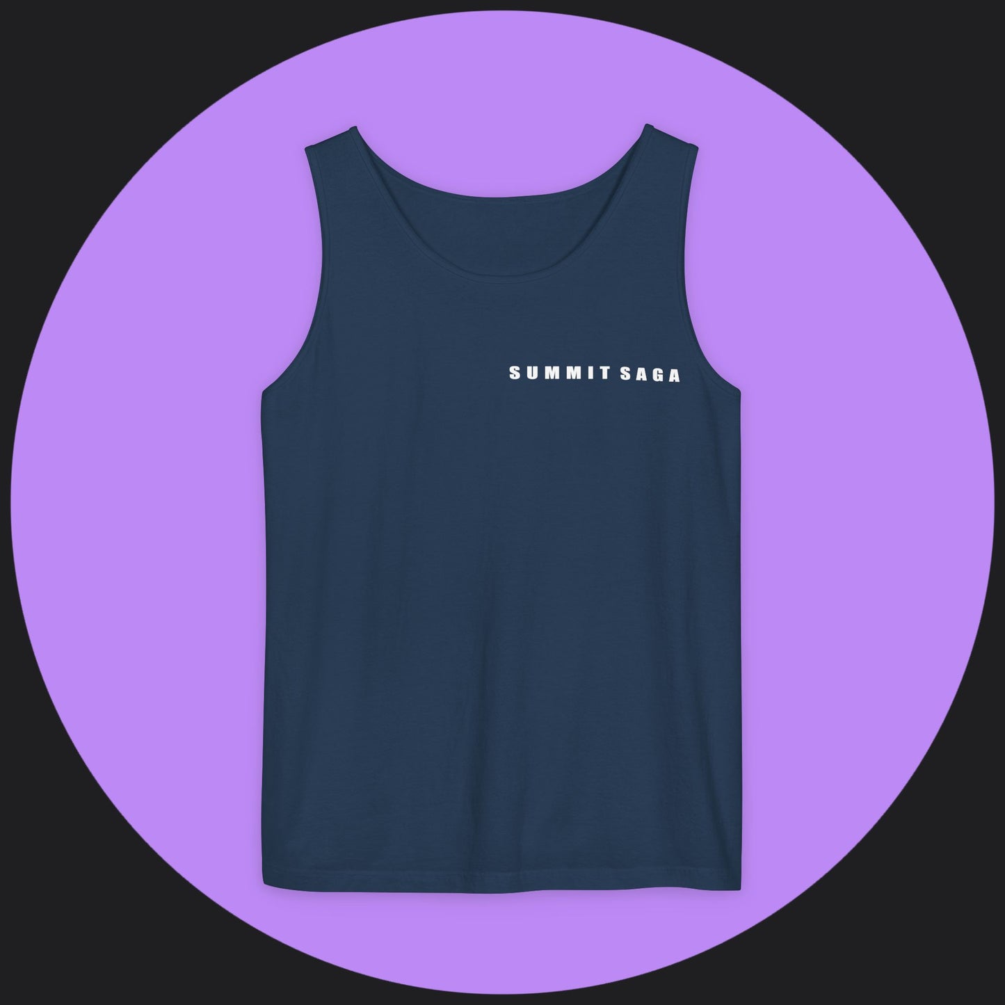 Unisex Tank Top - Summit Saga Text Front and Snow Devil Back Print