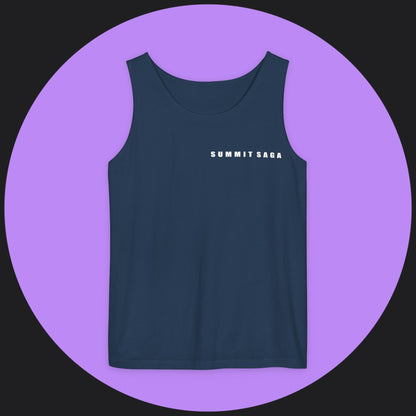 Unisex Tank Top - Summit Saga Text Front and Snow Devil Back Print