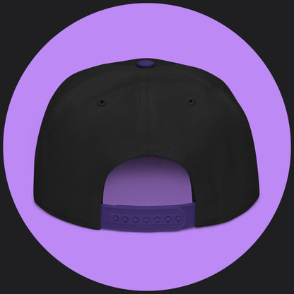 Snapback Hat - White Embroidery