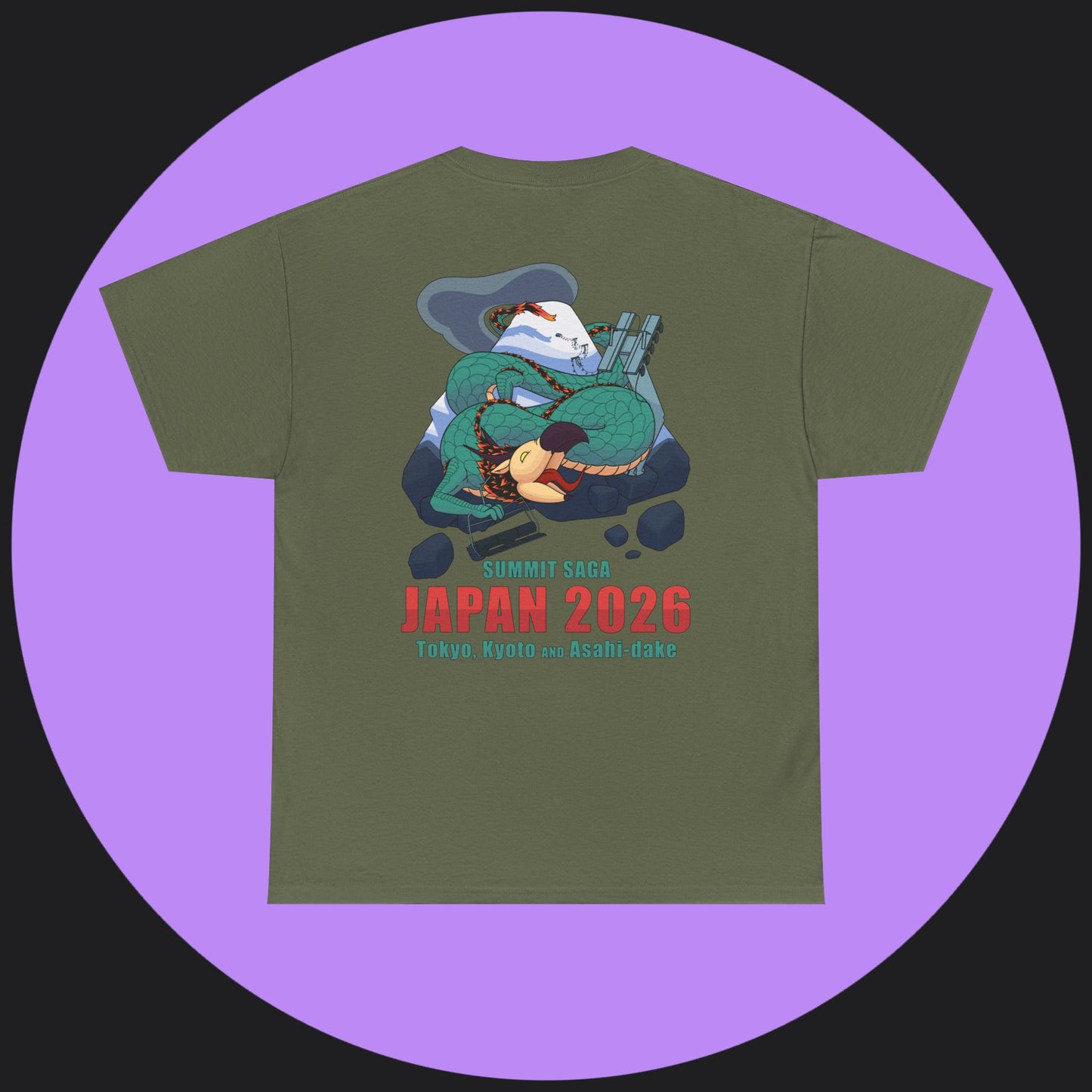 Unisex Heavy Cotton Tee - Japan 2026 Orange Graphic