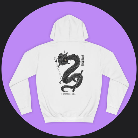 Unisex Hoodie - New Chest Print and Classic Snow Devil