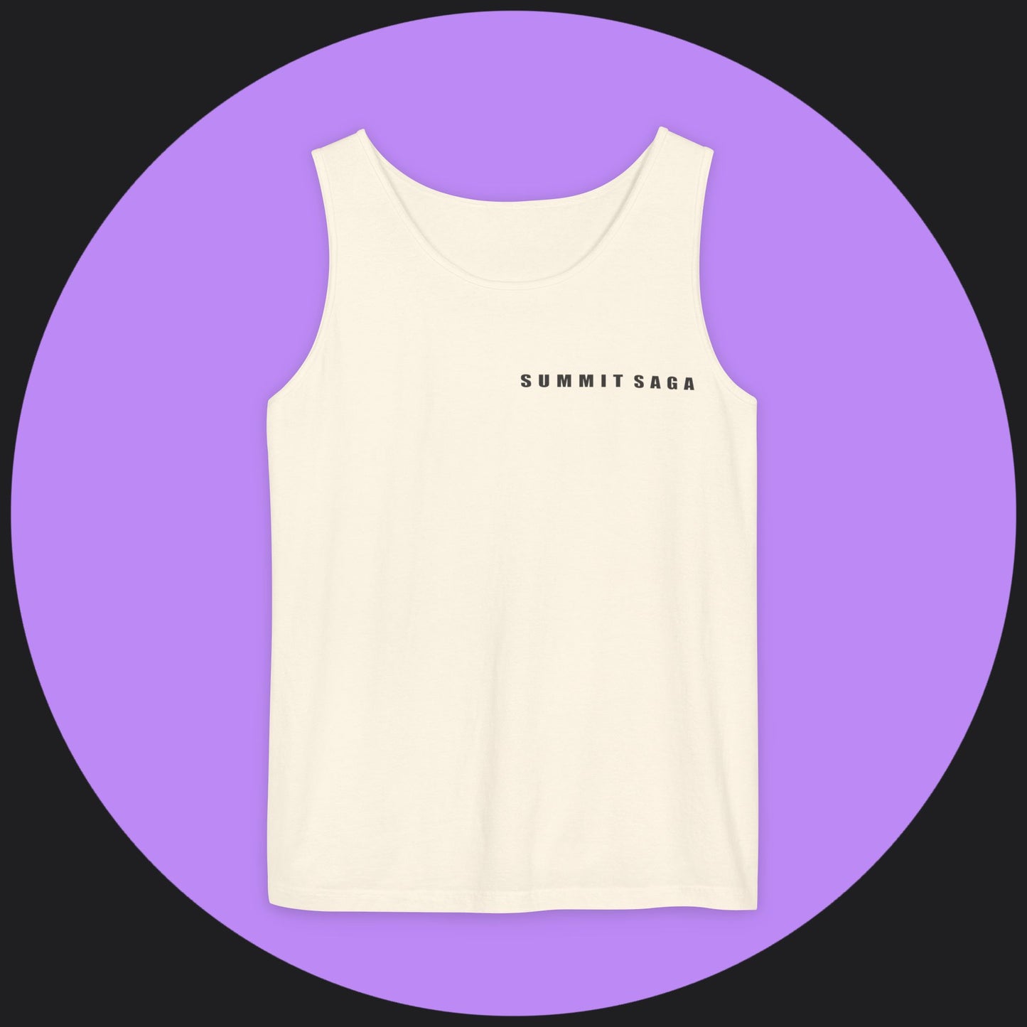Unisex Tank Top - Summit Saga Text Front and Snow Devil Back Print