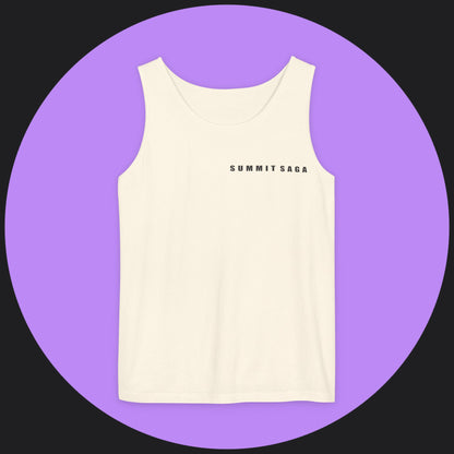 Unisex Tank Top - Summit Saga Text Front and Snow Devil Back Print