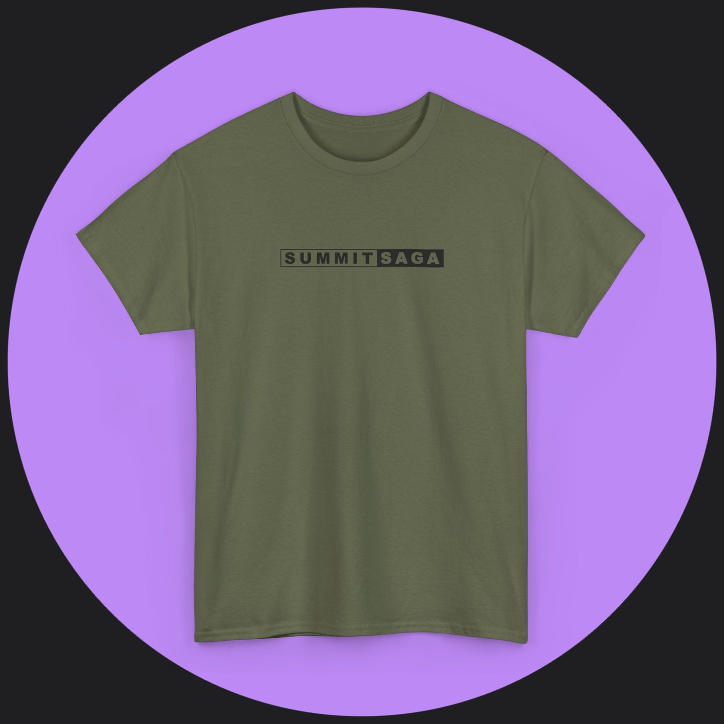 Unisex Heavy Cotton Tee - New Chest Print and Classic Snow Devil