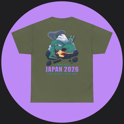 Unisex Heavy Cotton Tee - Japan 2026 Purple Graphic