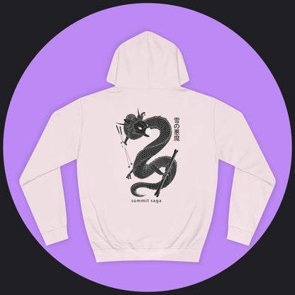 Unisex Hoodie - New Chest Print and Classic Snow Devil