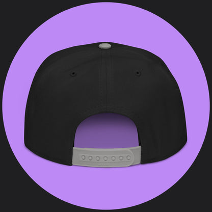 Snapback Hat - White Embroidery