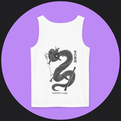Unisex Tank Top - Summit Saga Text Front and Snow Devil Back Print