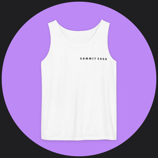Unisex Tank Top - Summit Saga Text Front and Snow Devil Back Print