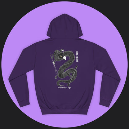 Unisex Hoodie - New Chest Print and Classic Snow Devil