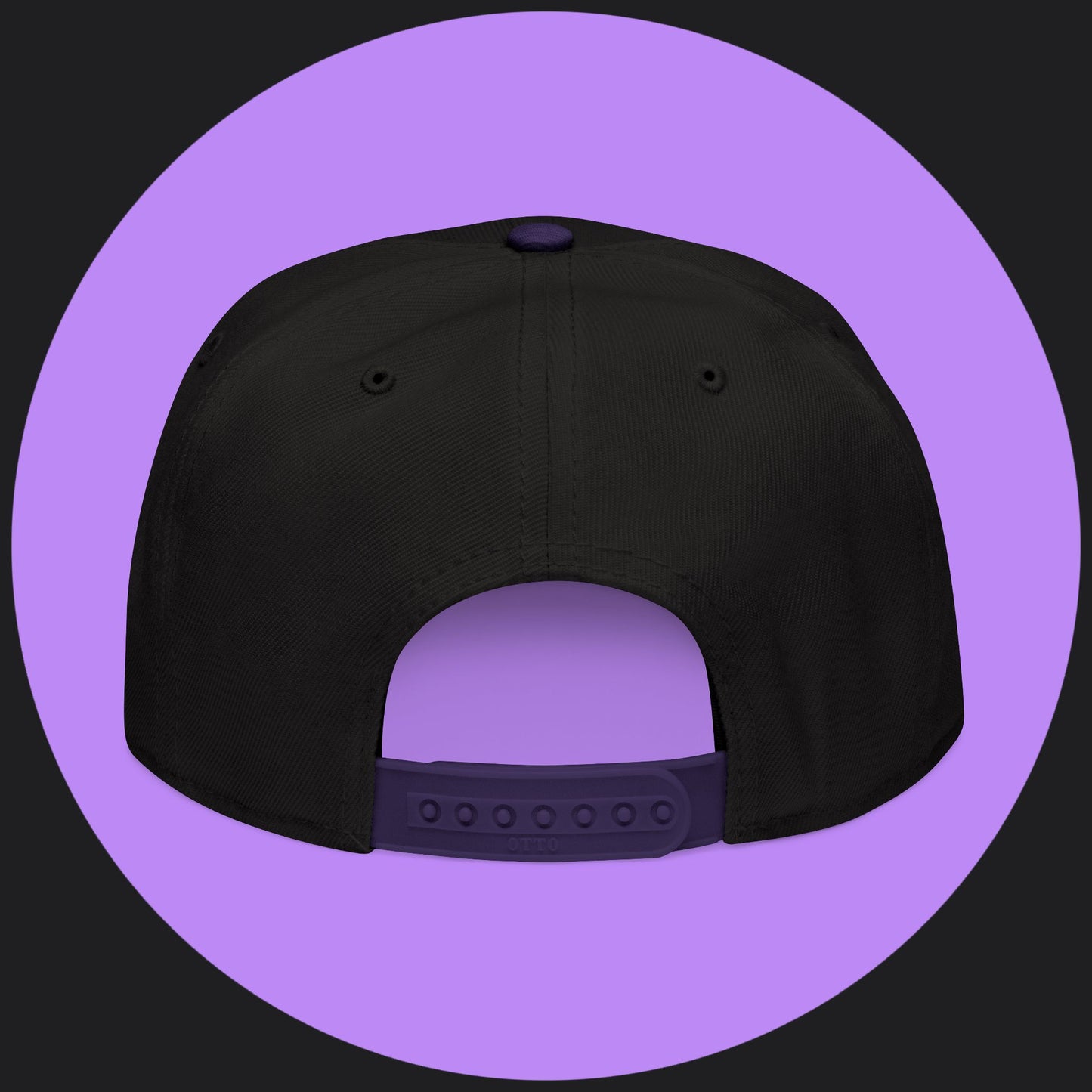 Snapback Hat - White Embroidery