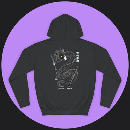 Unisex Hoodie - New Chest Print and Classic Snow Devil