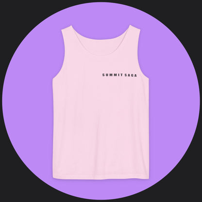 Unisex Tank Top - Summit Saga Text Front and Snow Devil Back Print