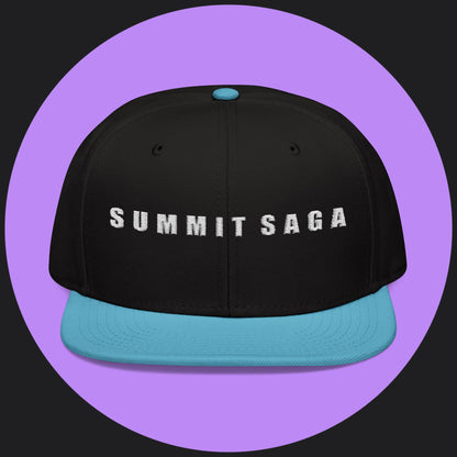 Snapback Hat - White Embroidery