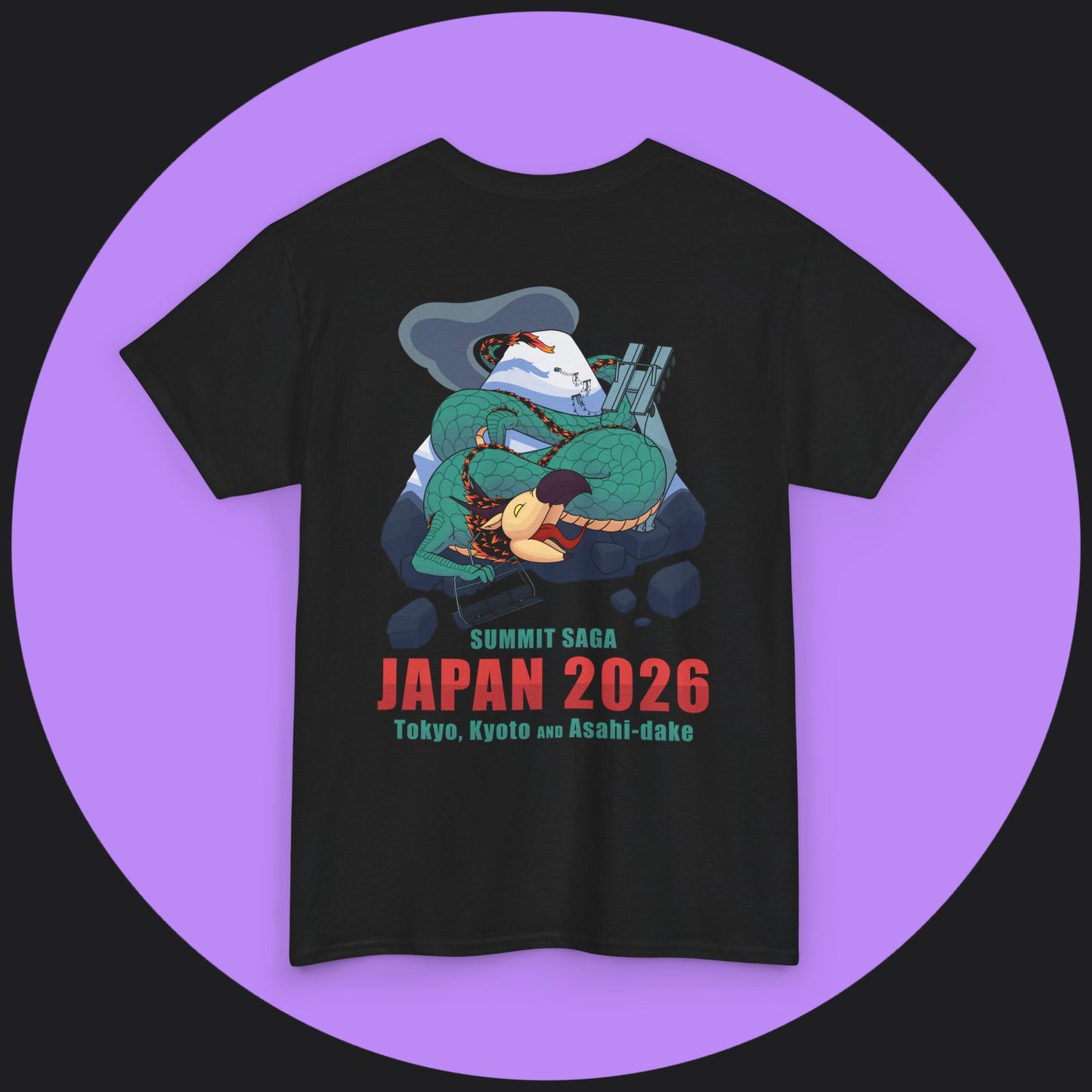 Unisex Heavy Cotton Tee - Japan 2026 Orange Graphic