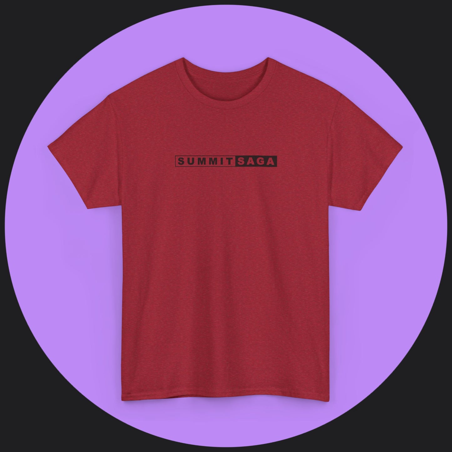 Unisex Heavy Cotton Tee - New Chest Print and Classic Snow Devil