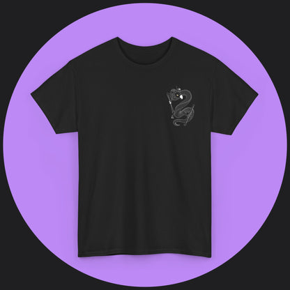 Unisex Heavy Cotton Tee - Snow Devil Front and Back