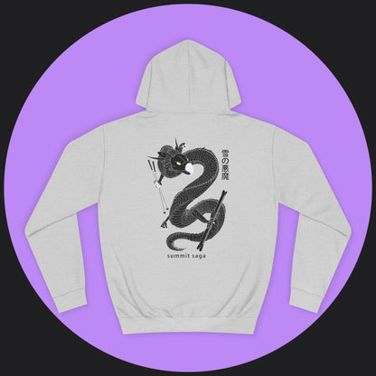 Unisex Hoodie - New Chest Print and Classic Snow Devil