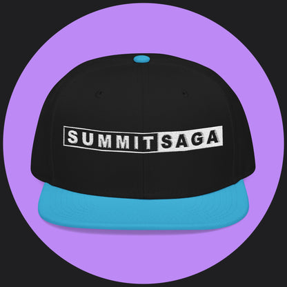 Snapback Hat - White Embroidery