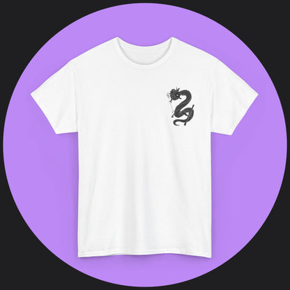 Unisex Heavy Cotton Tee - Snow Devil Front and Back