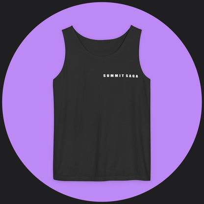 Unisex Tank Top - Summit Saga Text Front and Snow Devil Back Print
