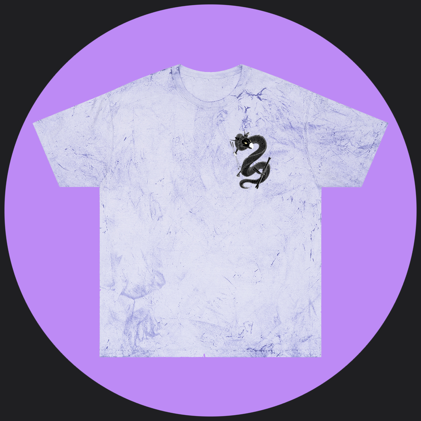 Unisex Color Blast T-Shirt - Snow Devil Front and Back Print