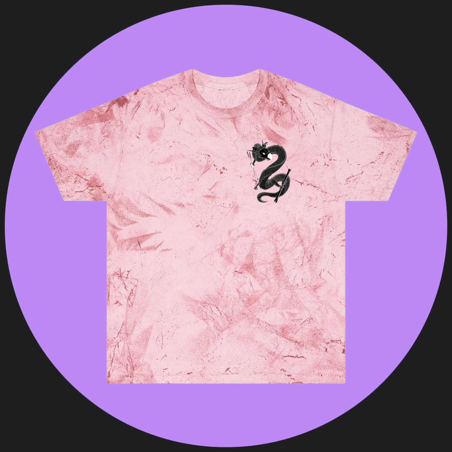 Unisex Color Blast T-Shirt - Snow Devil Front and Back Print