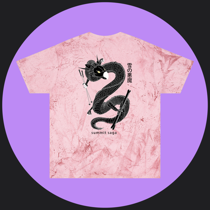 Unisex Color Blast T-Shirt - Snow Devil Front and Back Print