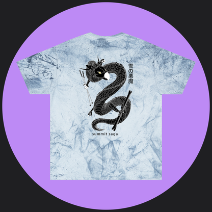 Unisex Color Blast T-Shirt - Snow Devil Front and Back Print