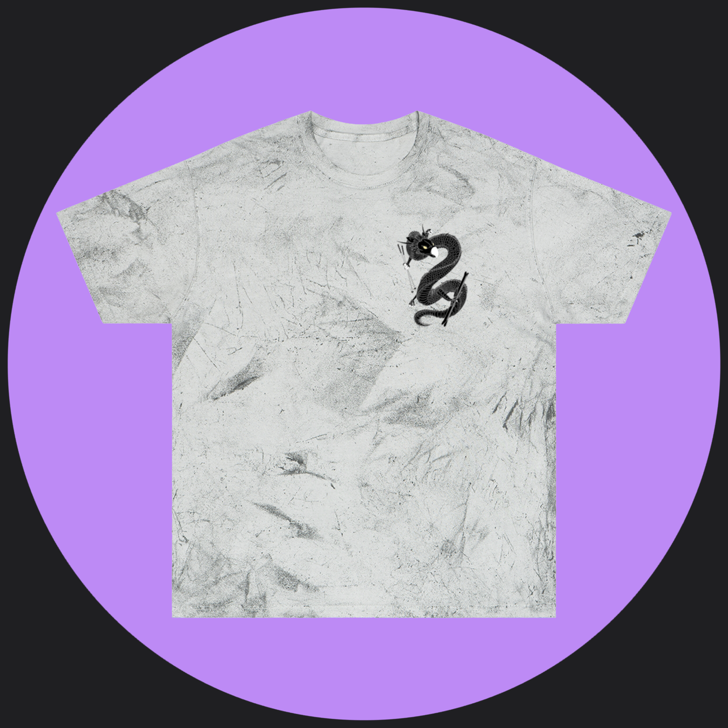 Unisex Color Blast T-Shirt - Snow Devil Front and Back Print