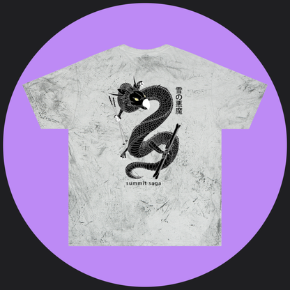 Unisex Color Blast T-Shirt - Snow Devil Front and Back Print